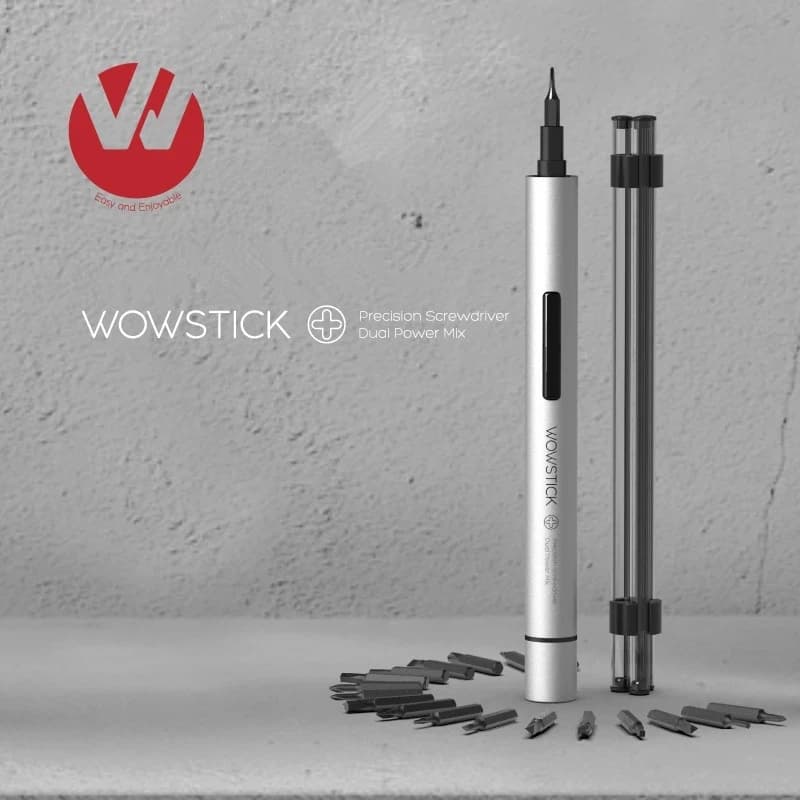 Wowstick 1p + Kit cacciavite elettrico Cacciavite elettrico a batteria Multi-posizionale S2 Riparazione telefono in lega di alluminio per Xiaomi