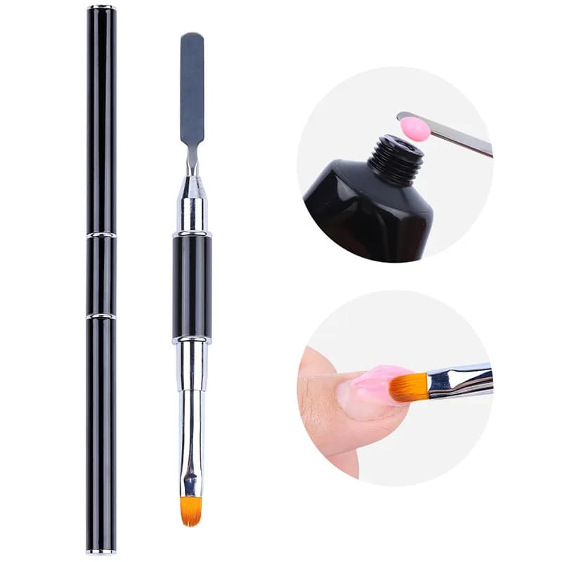 1 pz Nail Art nail gel UV penna strumento per manicure strumento per nail art penna per unghie pennello per unghie penna per unghie multifunzionale