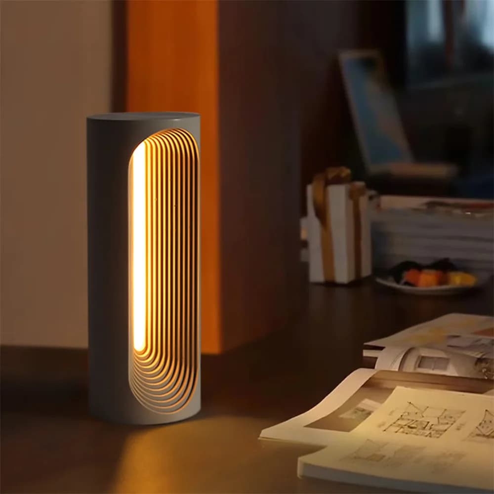 DIY Handmade Cement Lights Silicone Mold with Accessories Bedroom Night Lamp Concrete Mould for Home Decor Crafts Tool