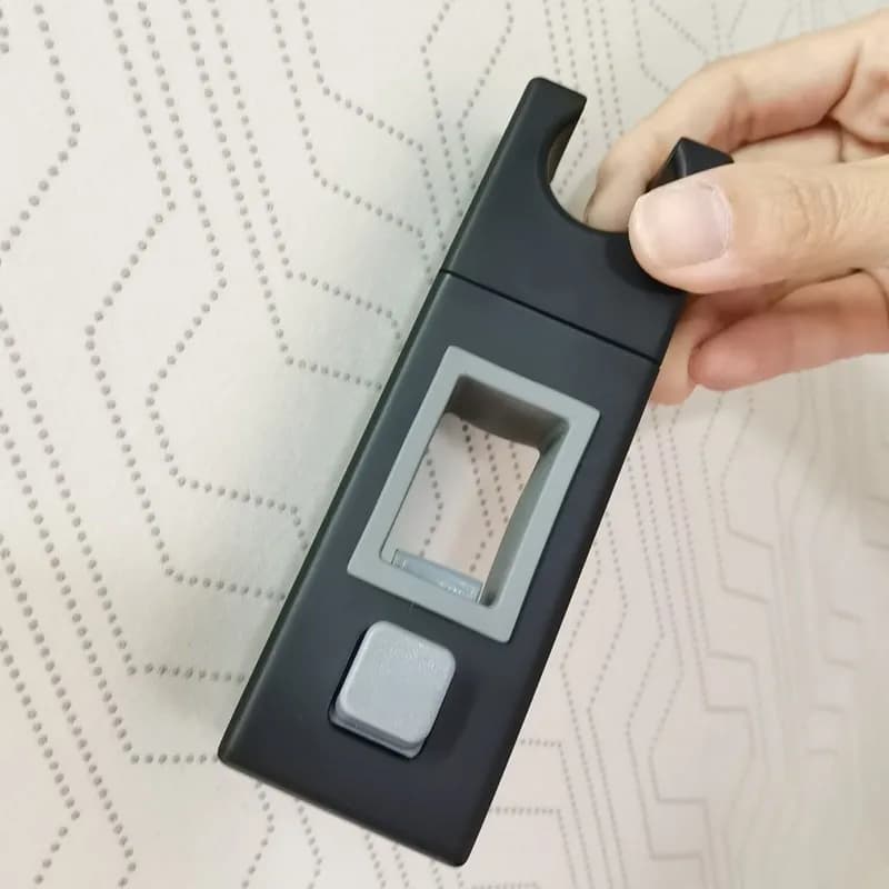 Supporti per Doccia LIUYUE Neri in ABS, Staffa Quadrata per Doccia da Bagno, Porta Doccia Scorrevole Regolabile, Accessori per Doccia