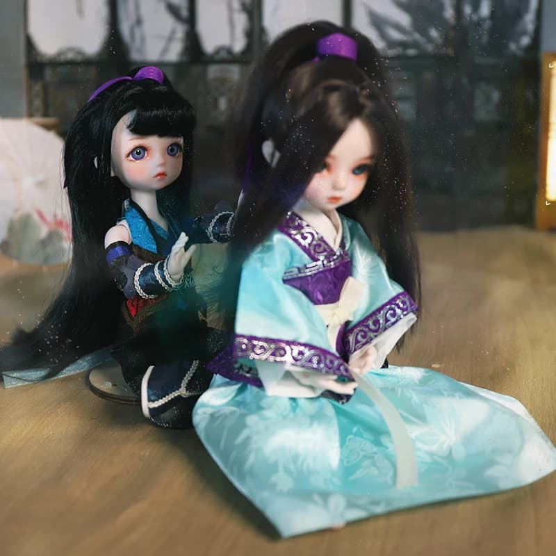 DBS DREAM FAIRY Chinese style 1/6 BJD Qin's Moon anime doll mechanical joint Body With makeup hair eyes clothes shoes 30cm anime