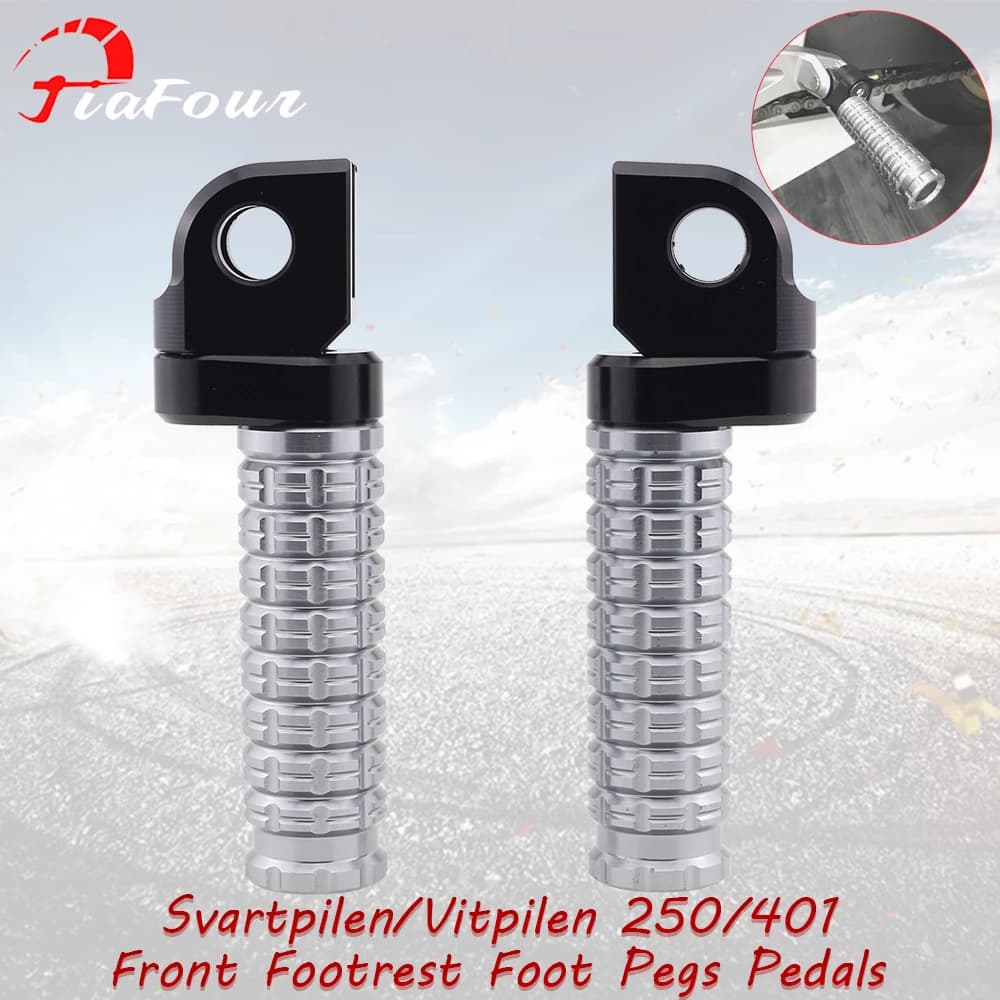 Misura per Vitpilen 250 Vitpilen 401 Svartpilen 250 Svartpilen 401 2019-2021 poggiapiedi anteriori pedane pedali