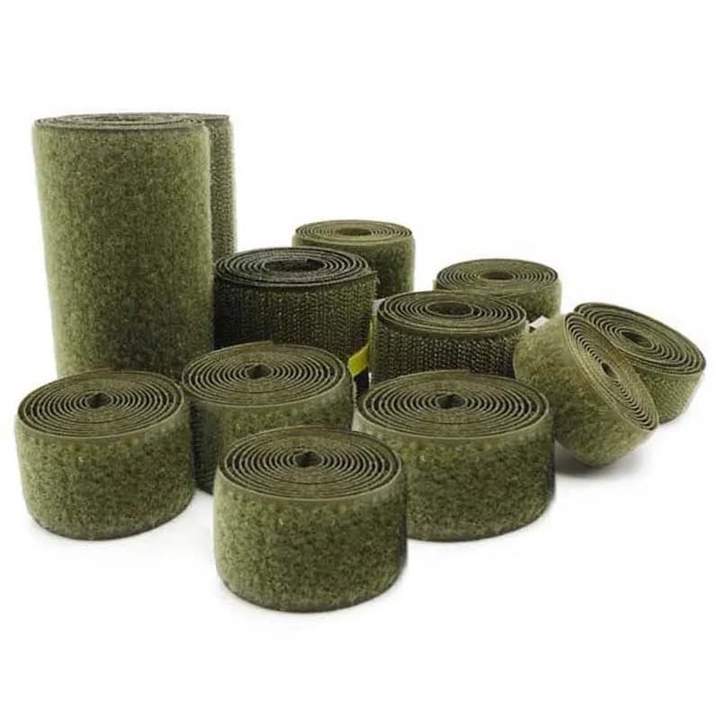 2-10cm di larghezza oliva senza gancio adesivo nastro di fissaggio ad anello per cucire nastro magico adesivo cinturino striscia di moda