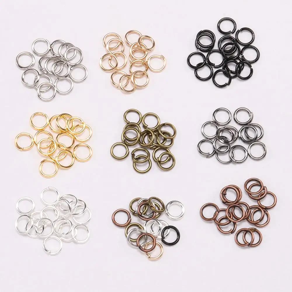 50-200 pz/lotto 3-20mm Anelli di Salto Aperti Passanti In Oro Rosa Anelli Divisi Connettori Per Gioielli FAI DA TE Che Fanno Risultati Forniture Accessori