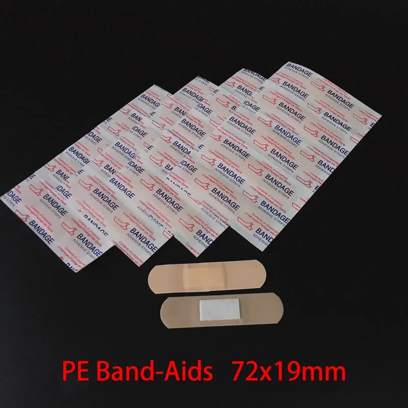 100 Pz 72x19mm Cerotto Impermeabile Bende Per La Pelle di Primo Soccorso Ferita Cerotto Adesivo Viaggi A Casa Campo All'aperto Kit Di Emergenza
