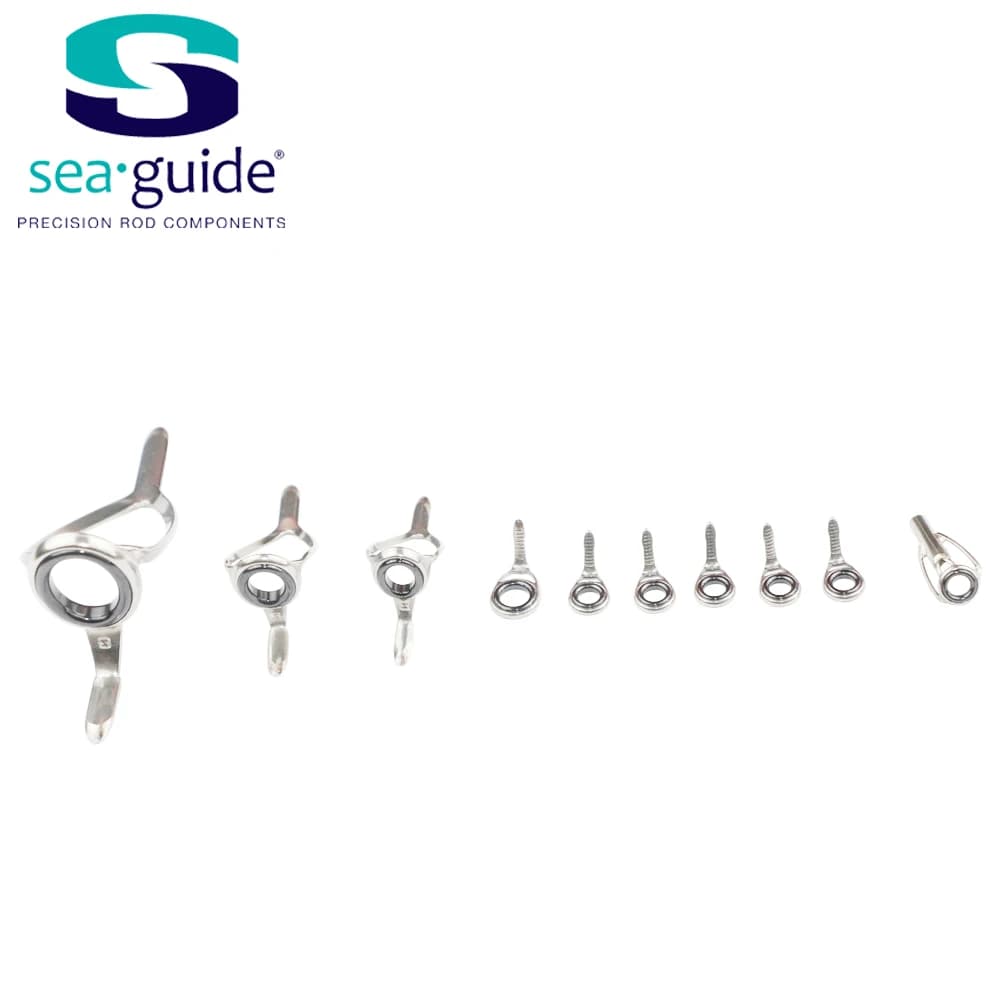 SeaGuide 8.7g O Anello LS Anello In Acciaio Inox 10pcs Set Eging Canna Da Pesca Costruzione di componenti di Riparazione canna da pesca accessori FAI DA TE