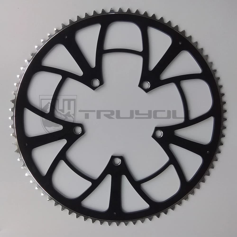 TRUYOU BMX corona pieghevole bici parti 130 BCD 68T 70T 75T 80T 85T 90T 120T ruota dentata per bicicletta CNC in lega di alluminio