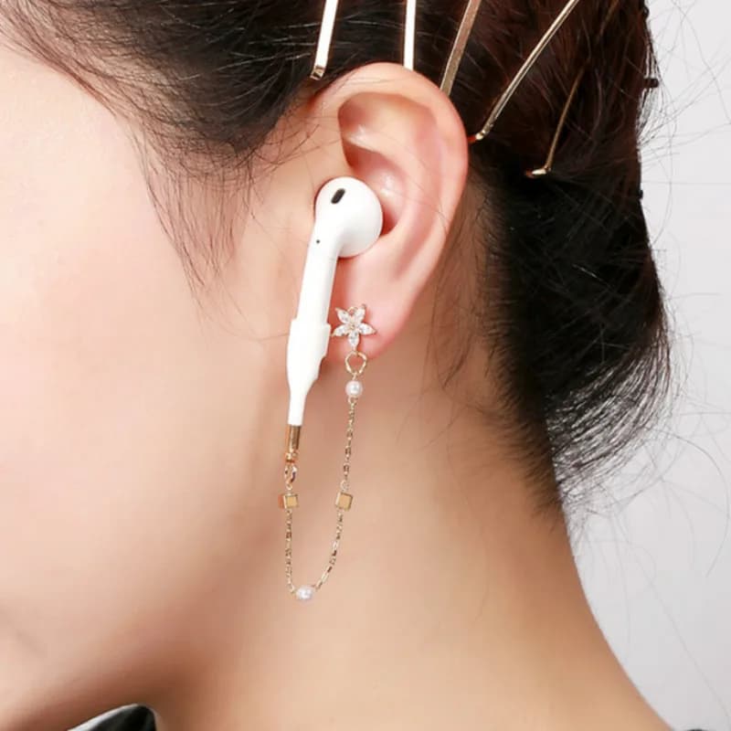 Supporto anti-smarrimento Supporto per auricolari per Apple iPhone XS Max X XR Airpods 2/3 Pro Supporto per cuffie wireless Orecchino con gancio per l'orecchio