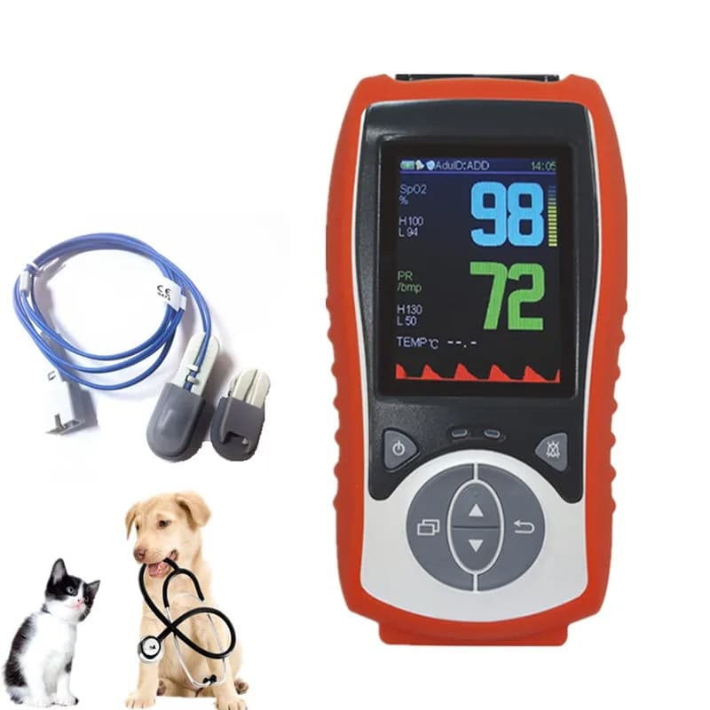 Veterinary Pulse Oxymeter, Spo2 Veterinary Pulse Oxymeter for Animal Use, Pulse Oxymeter for Pet Shop Clip Pulse Oxymeter for Ear