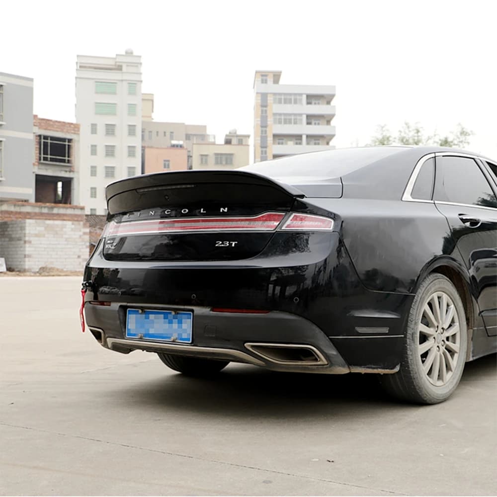Accessori auto plastica ABS colore non verniciato posteriore tronco Boot Wing Lip Spoiler sul tetto per Lincoln MKZ 2014 2015 2016 2018 2019