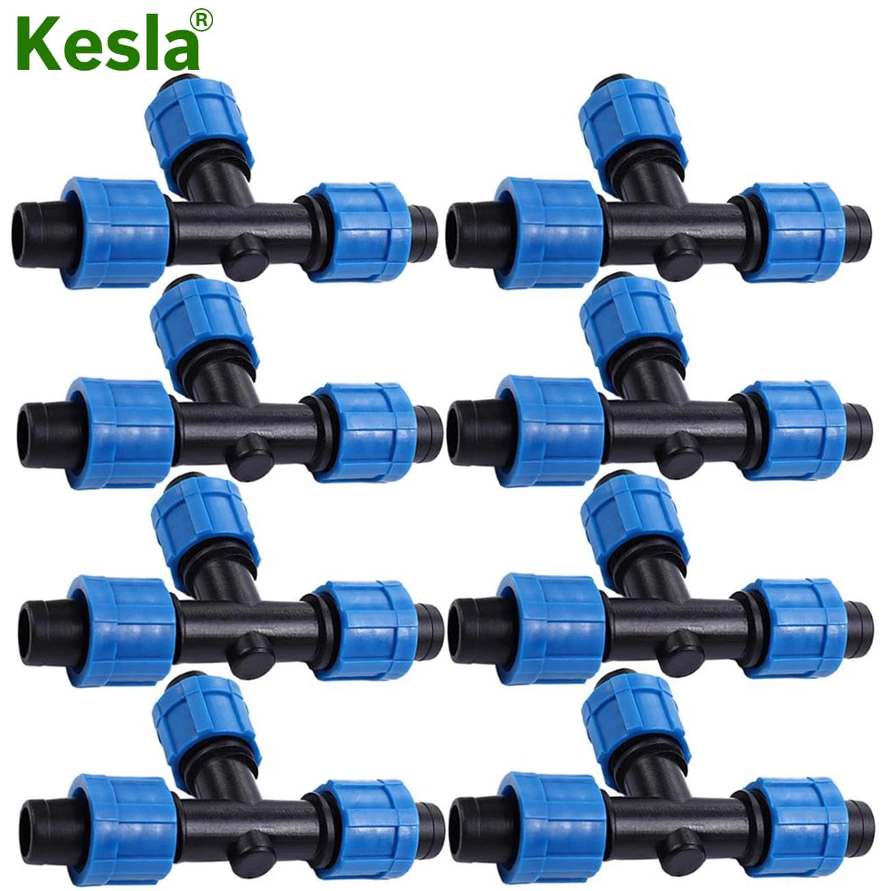 10 Pcs Serra Goccia Tape for Watering 16 Millimeters Pipe Repair 5/8 ''Giunti Tee 3 Vie Connector Fast Wire Block Joint Extension