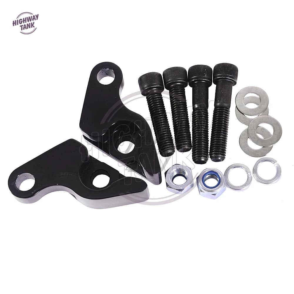 Custodia KIT abbassamento ammortizzatore posteriore moto nera da 1 pollice per Harley Night Rod Special VRSCDX 2007-2010
