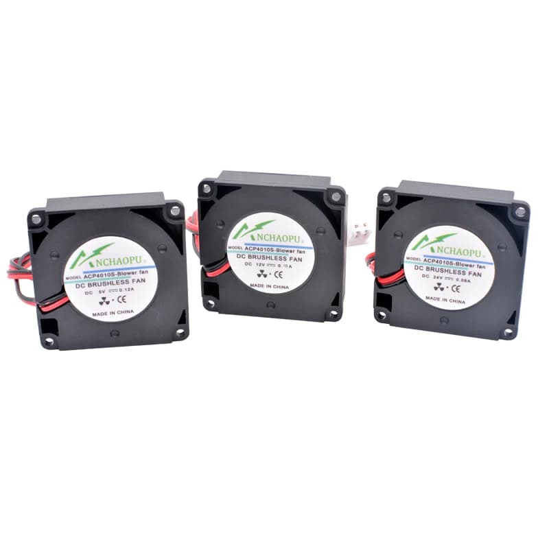 Mini Ventola di Raffreddamento 4cm 40mm ACP4010S USB DC5V 12V 24V per Stampante 3D, Proiettore, Router - 40x40x10mm
