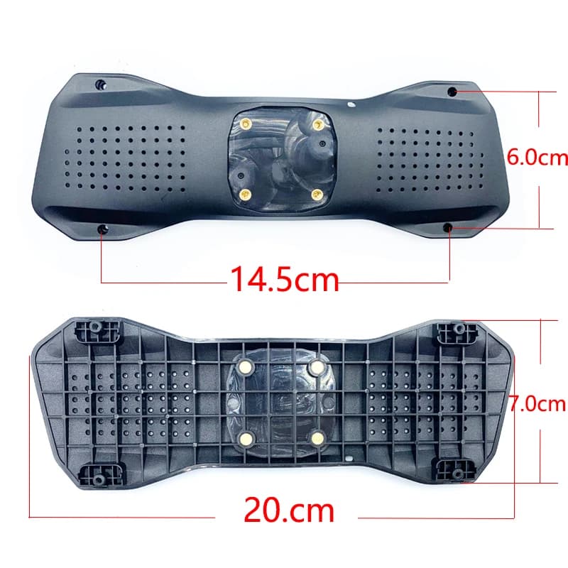 Piastra posteriore del pannello della piastra posteriore dello specchietto retrovisore Distanza di spaziatura dei fori della vite 14,5 x 6 cm per DVR per auto invece della cinghia
