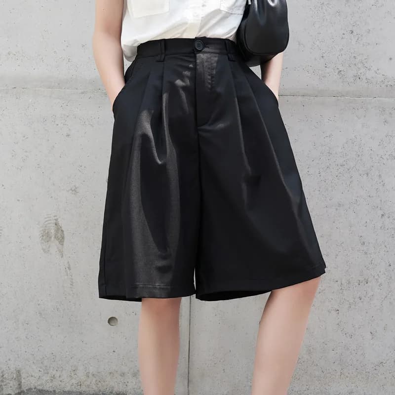Complete Women's Shorts Large Summer New Classic Simple Dark Casual Couples With Five Large Pants