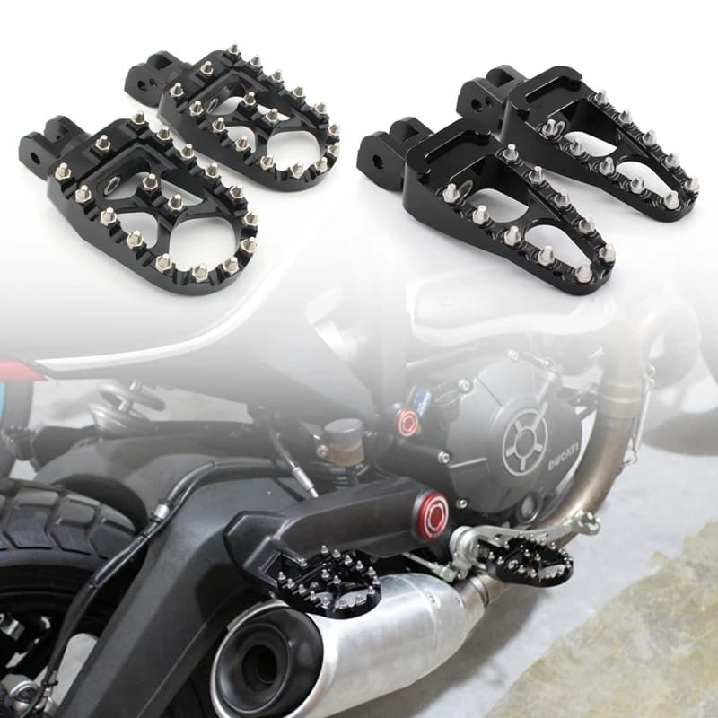 Moto Sport Bike Antiscivolo Anteriore dopo Pedana Poggiapiedi Pedale Poggiapiedi Per Ducati Scrambler 800 400 1100 2013-UP