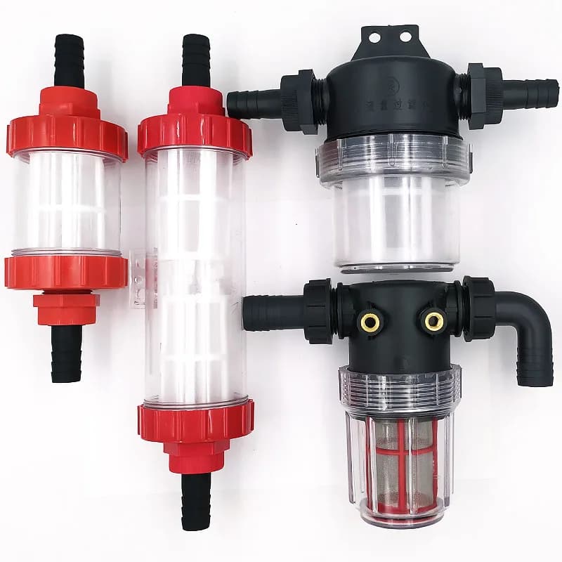 Flexible pipe filter for piston pump, water jet irrigation sprayer, absorbent filters, transparent aquarium filter, 3/4 ", 19 mm