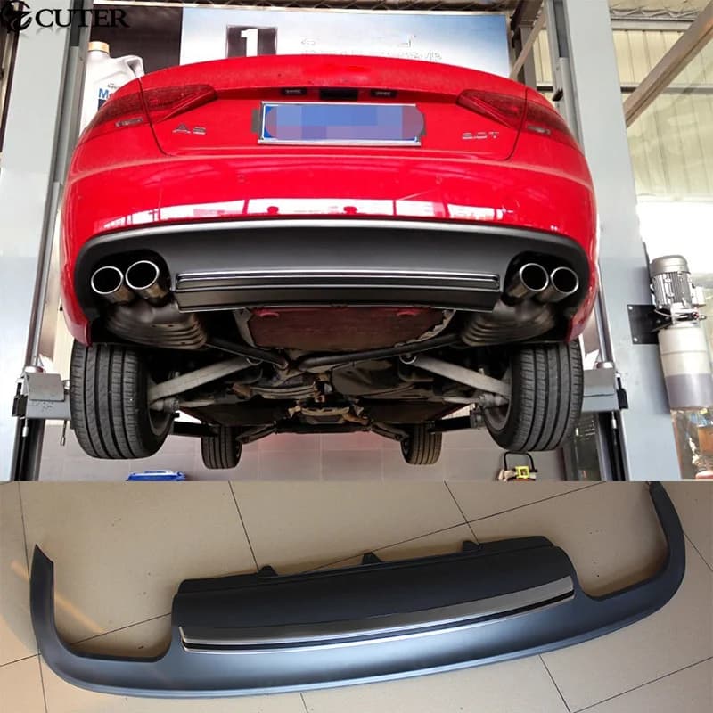 PU Style S5 Rear Diffuser for A5 Coupe Sportback, Carrozzeria Kit for A5 S5 12-16