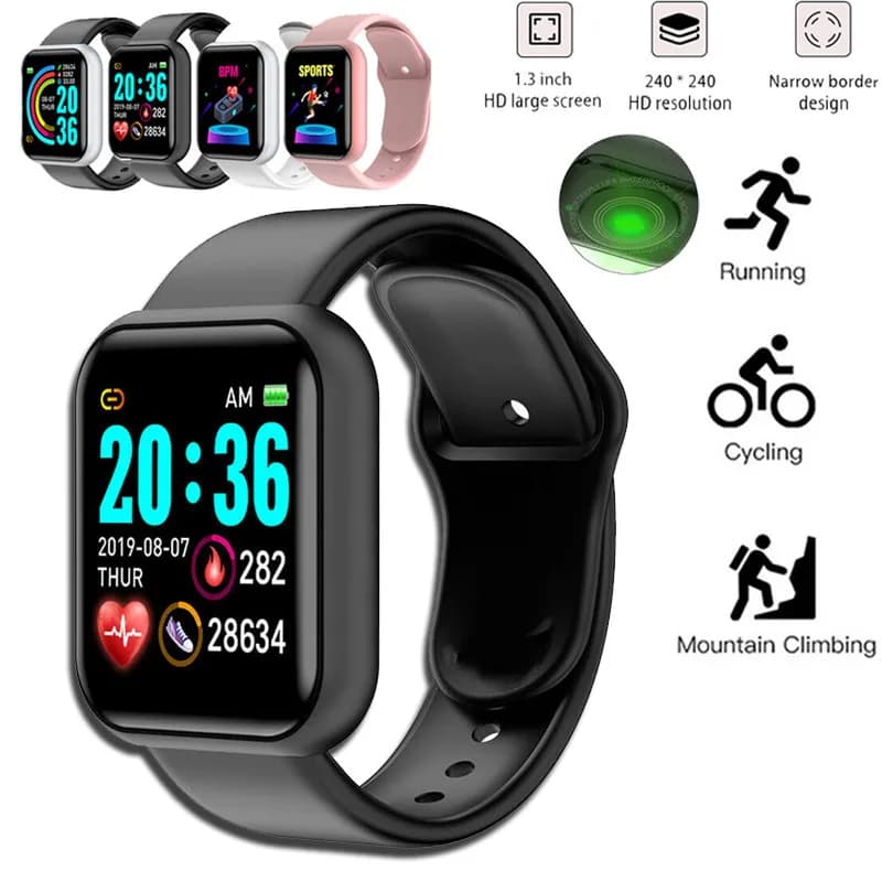 Digital Blood Pressure Monitor Women's Cardiac Frequency Monitor Men's Smart Bracelet IP67 Waterproof Fitness Tracker Sport For Android IOS