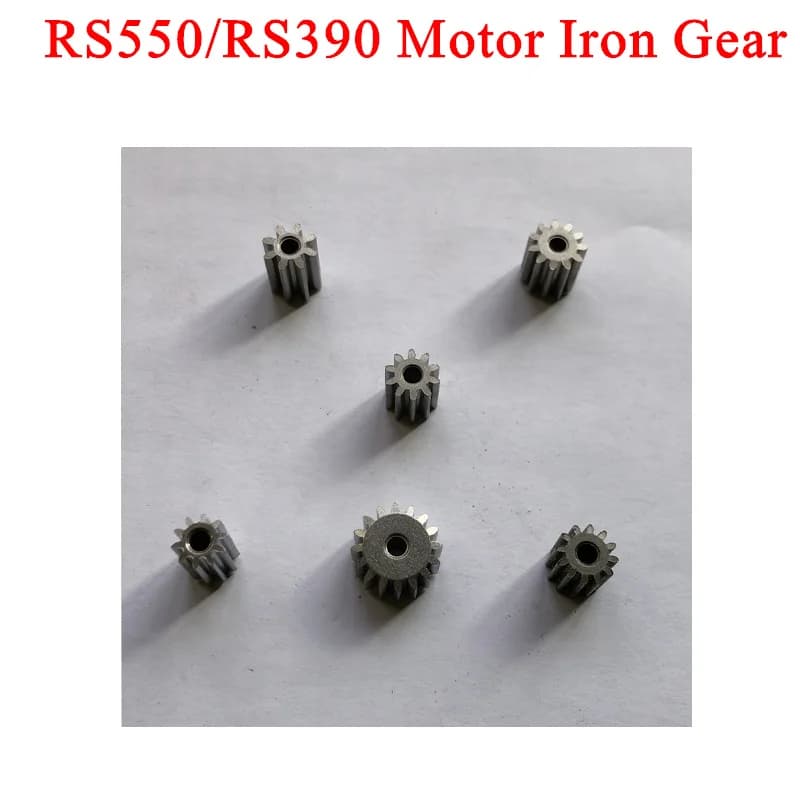 Ingranaggio metallico per motore elettrico da 2 pezzi, ingranaggio motore 12 V CC, ingranaggio motore 8 denti 10 denti 12 denti per motore RS380 390 550 570