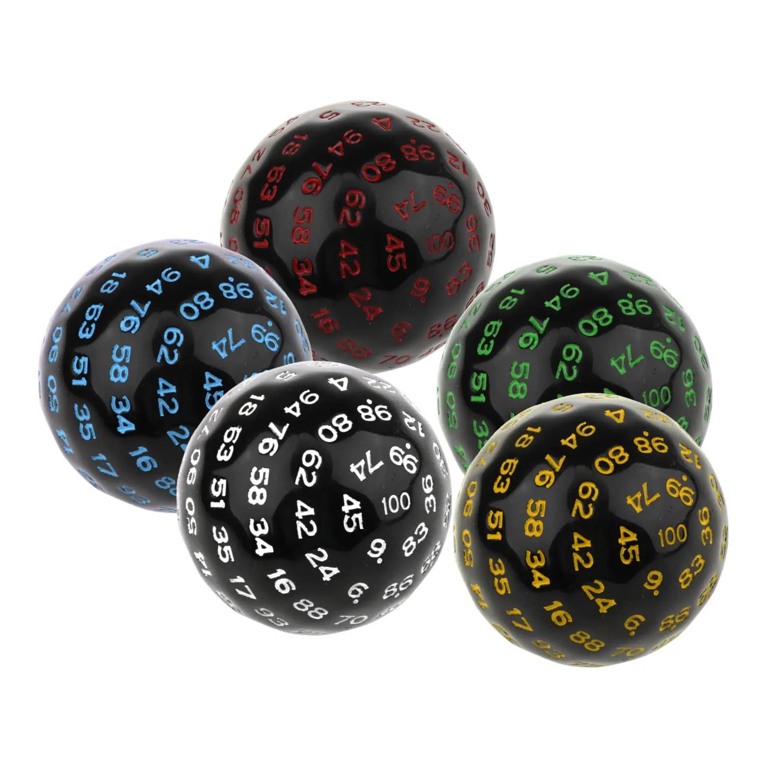 Dadi acrilici a 100 facce D100 Dadi per tavolo da tavolo Gioco di ruolo Bar Club Gioco da tavolo Gioco da tavolo Accessori per giochi da tavolo