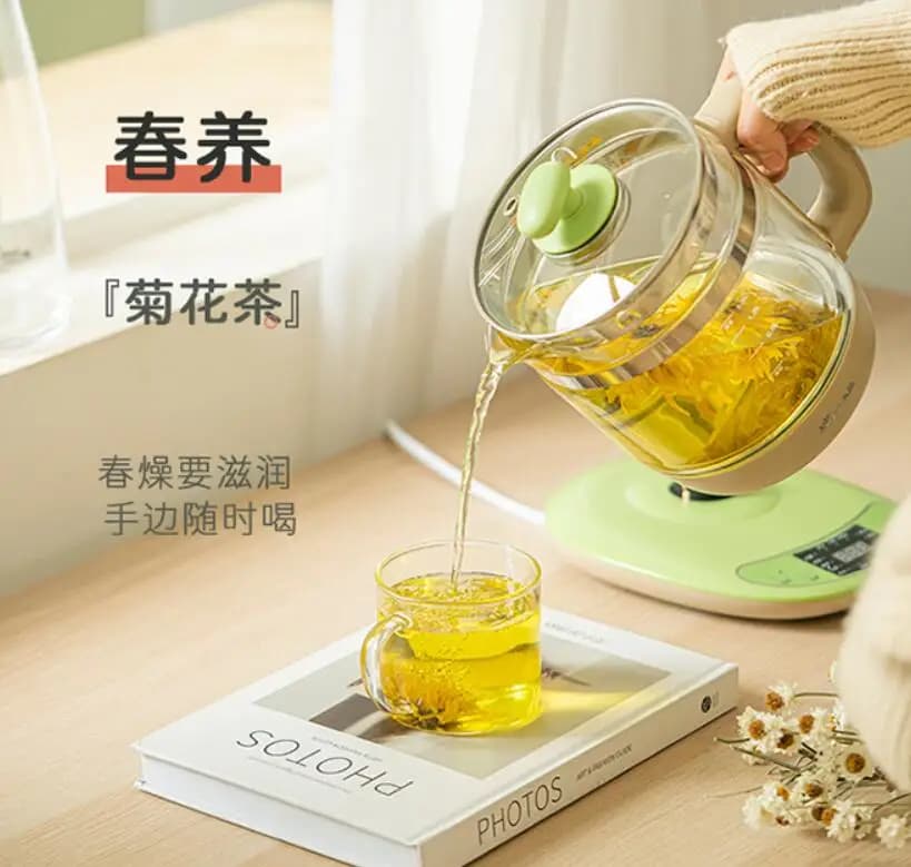 YSH-B18T1 health glass coffee maker 1.5L multifunction electric kettle for domestic use teapot 220-230-240v glass coffee maker