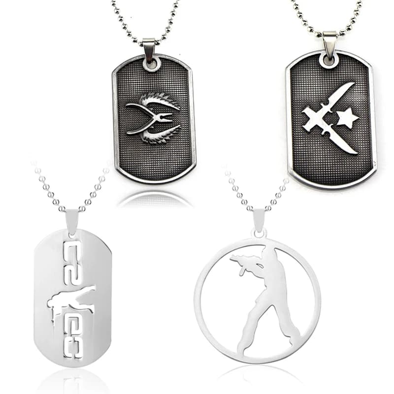Hot Game CS GO Pendant Counter Strike cogo Logo collana Fashion Game gioielli in acciaio inossidabile da uomo regali all'ingrosso