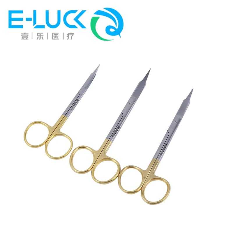 1 pz dentale chirurgico medico dissezione forbici medicazione curvo/dritto cesoie affilate strumenti in acciaio inossidabile