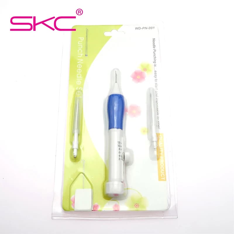 SKC High Quality ABS DIY Punch Needle Set 3 Needles 2 Threaders Craft Tools DIY Embroidery Punch Needles Hand Sewing Tool