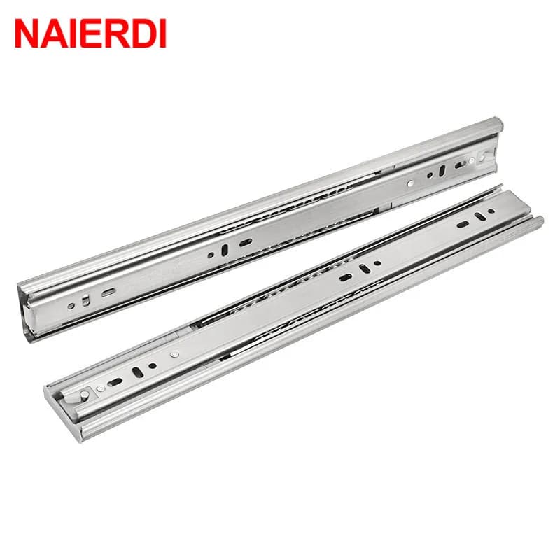 NAIERDI 10 "-22" Cabinet In Acciaio Inox Presentazioni Aziende Produttrici Giochi Soft Close Tre-Sezione Cassetto Rotaie Cassetto Presentazioni Aziende Produttrici Giochi Buffer serranda Rotaie Ferramenteria E Attrezzi