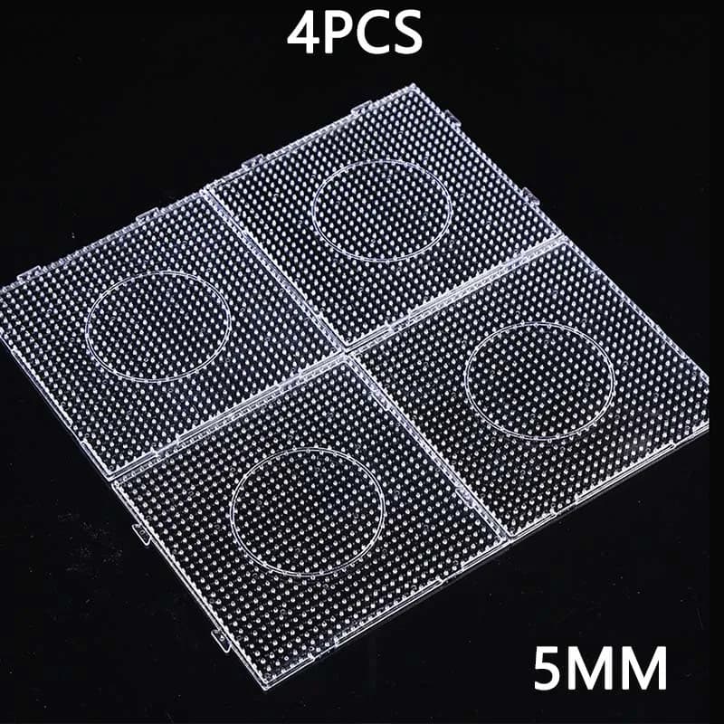 2.6mm5mmHama Perline Quadrate Pegboards 4 PZ Grande Biametro 14,5 cm Perline Misura Modello Materiale per Fare Cartoni animati Perline di Ferro Tavole