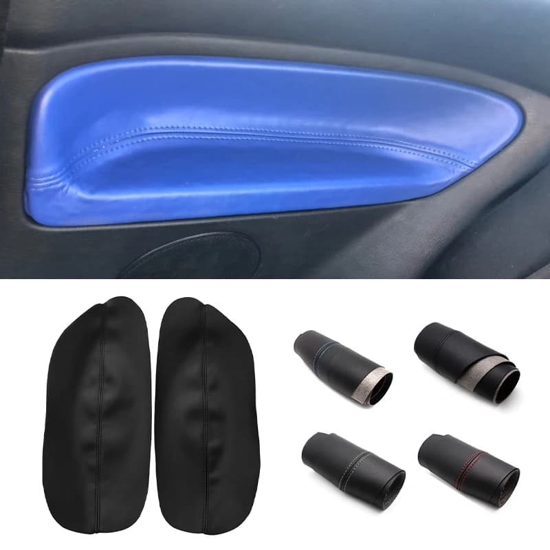 SOLO 3 Porte Auto Bracciolo Copertura In Pelle Per VW Golf 4 MK4 Bora Jetta 1999 - 2005 Posteriore 2 Porte Bracciolo Pannello di Copertura adesivo Trim