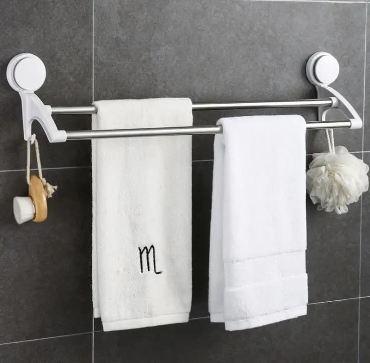 Portasciugamani Ventosa Portasciugamani Portasciugamani da parete Appendiabiti Organizzatore da bagno Portasciugamani Gancio da bagno Appendiabiti da cucina