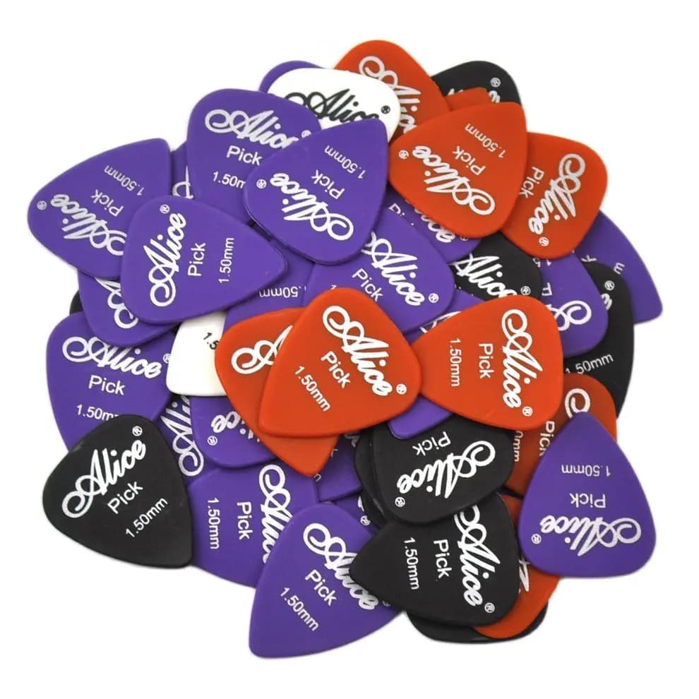 100pcs Extra Heavy 1.5 millimetri Alice Matte Nylon Guitar Picks Plettri Per Chitarra Basso Elettrico F