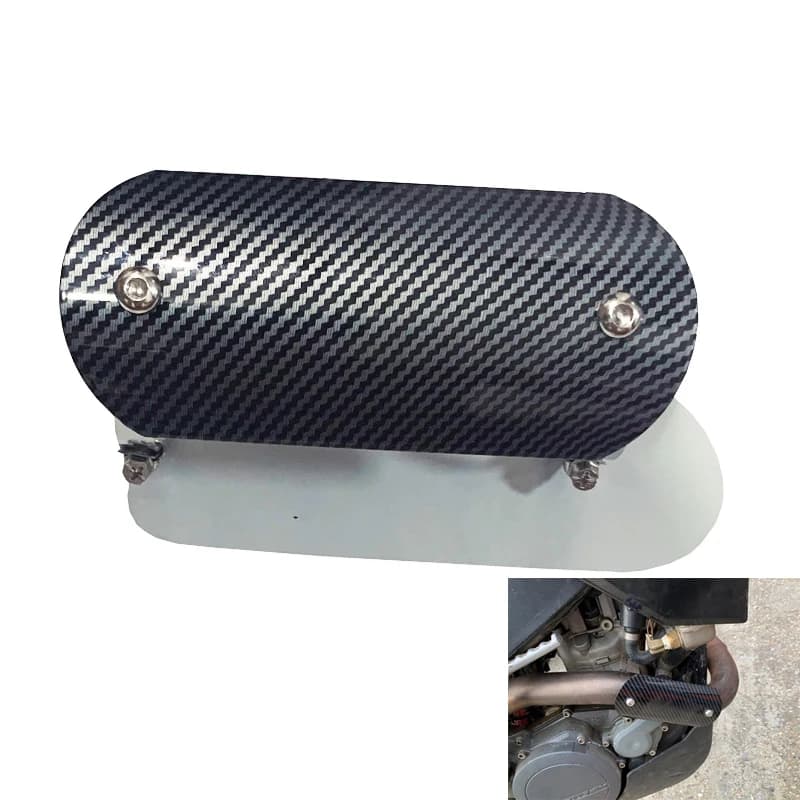 Universal Motorcycle Exhaust Pipe Protector Heat Shield Cover Guard Anti-scalding