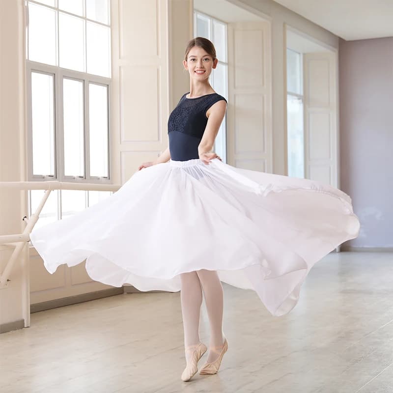 Gonne da danza classica da donna 720 ° Gonna grande Gonne in chiffon Ballerina per adulti Costumi di danza Gonne di danza classica contemporanea