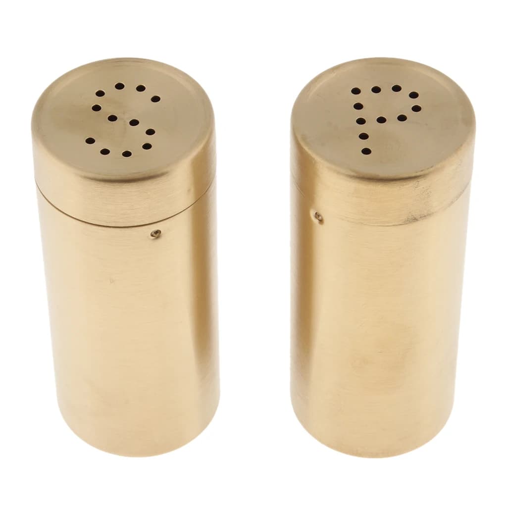 2Pcs In Acciaio Inox Guscio Inferiore Sale e Pepe Set con Vassoio e la Lettera Iniziale