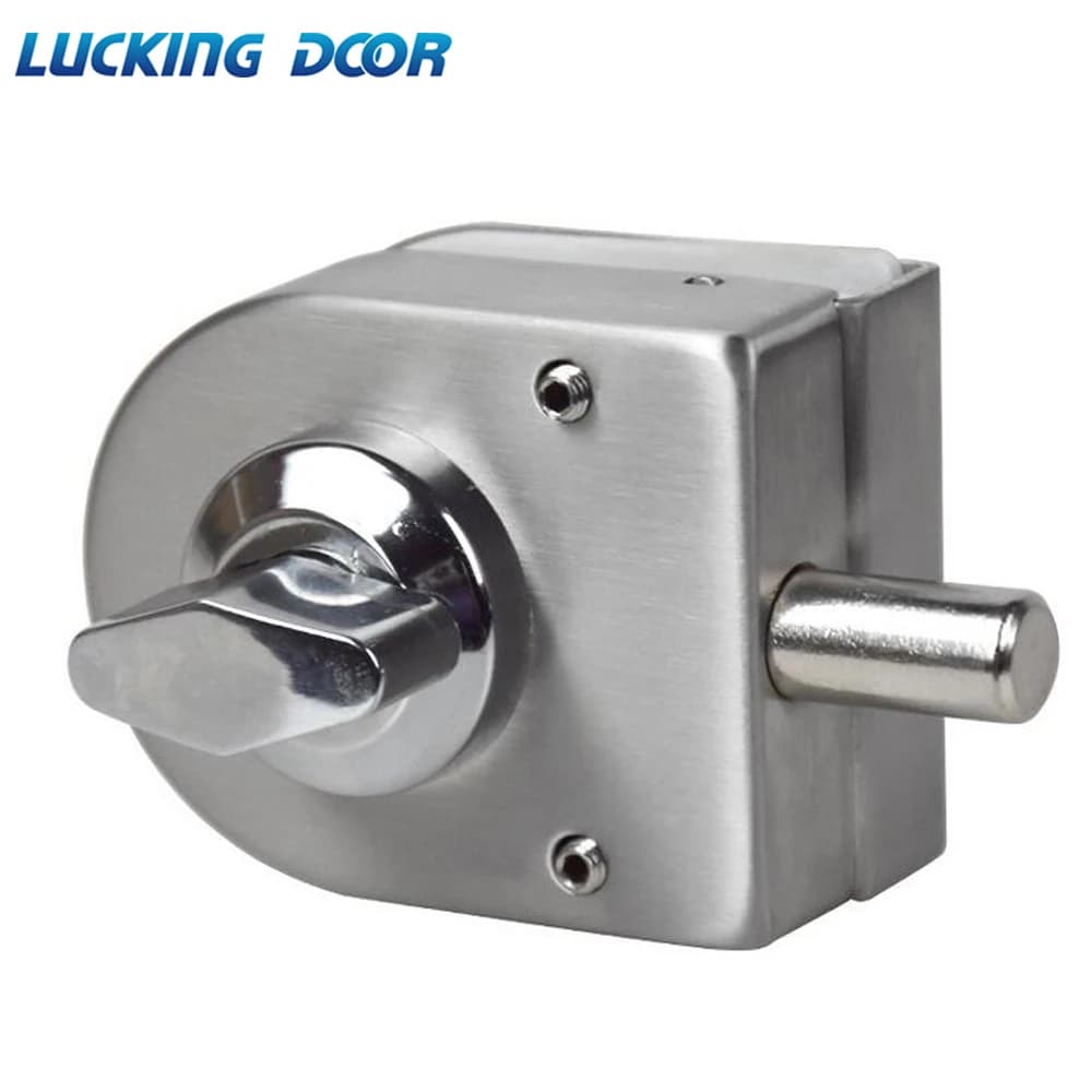 LUCKING PORTA 10 ~ 12 millimetri In Acciaio Inox Porta di Vetro Blocco Latch Rotary Knob Open/Close di Vetro In Acciaio Inox fermo Home Hotel