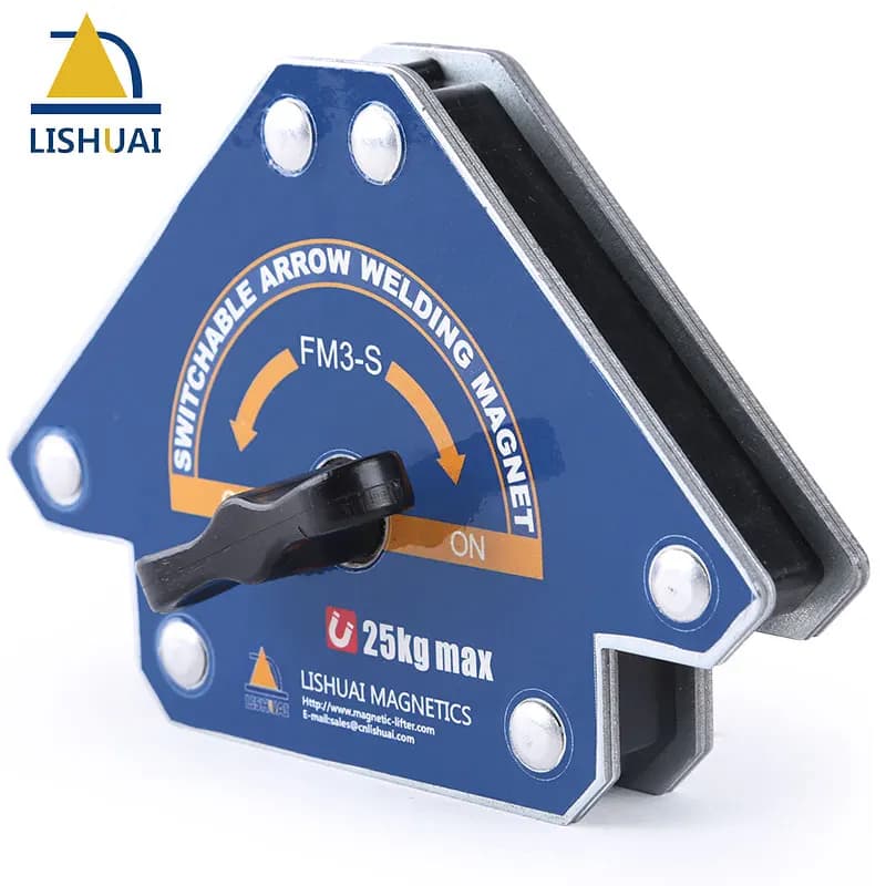 LISHUAI 2020 Nuovo On/Off Freccia Magnete di Saldatura/Supporto di Saldatura Magnetico Commutabile/Angoli Morsetto di Fissaggio Strumento FM3-S/M