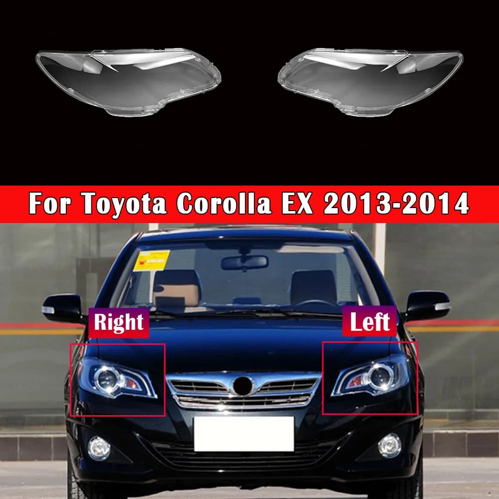 For Toyota Corolla EX 2013 2014 Headlight Cover Lens Transparent Lamp Shell Lampcover Plexiglass Replace The Original Lampshade