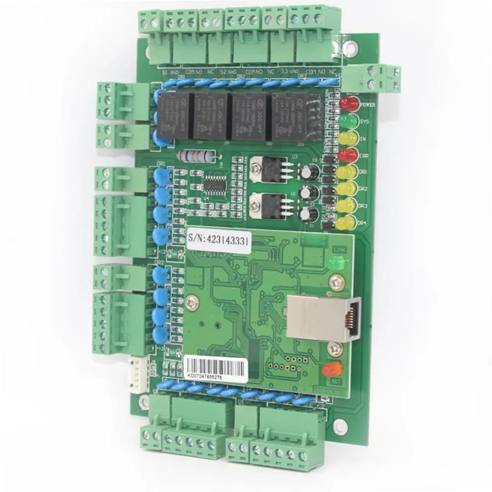 Scheda pannello di controllo accessi porta TCP/IP per sistemi di sicurezza, sistema di controllo accessi, software gratuito, Wiegand 26, 34, 20000 utenti