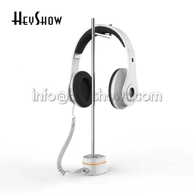 Supporto per auricolare con supporto per allarme antifurto di sicurezza per cuffie con staffa per display per auricolare con allarme antifurto