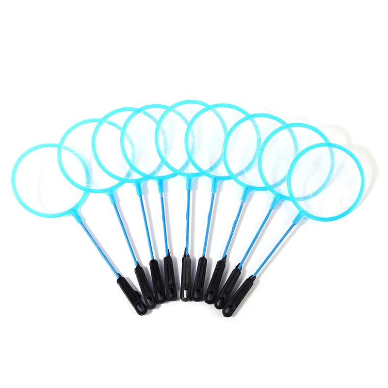 5 pz/set portatile piccolo pesce pesca reti Dense bambini pesca a mano acquario acquario rete densa piccolo strumento per pori