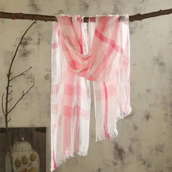 100% lino scozzese contrasto nappe lino uomo/donna sciarpe uomo/donna sciarpa estiva scialli Pashmina avvolge sciarpa per la testa bandane