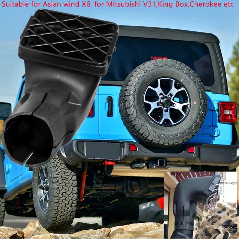Air Suction Ram for Car Suitable for Offroad Substitution Mudding Snorkel Head Air Intake Head for SUV Cars