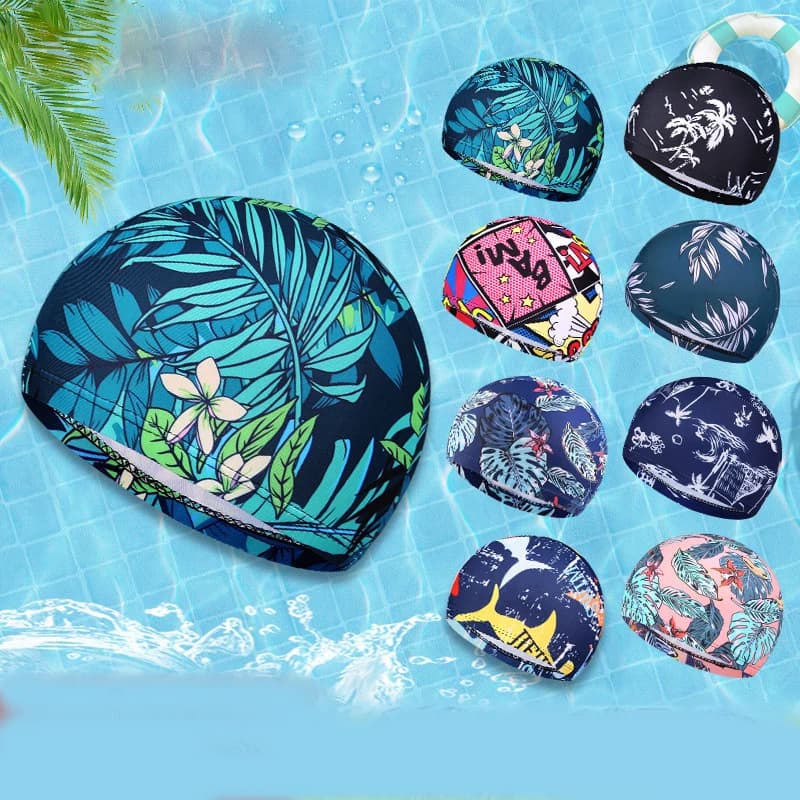 NEW Swim Hat Woman Unisex Girl Long Hair Swimwear Swimwear Drape Free Size Pool Sports Elastic Silicone Turban