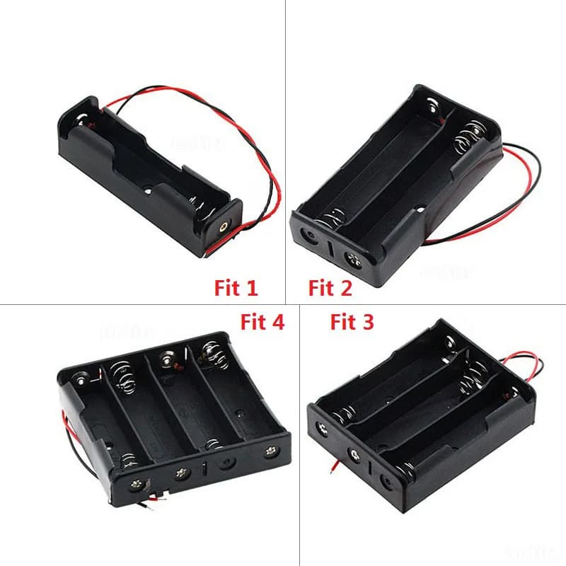 18650 Battery Cell Battery Holder Storage Box Case 1x 2x 3x 4x 18650 DIY Open Wire Pins Drop Shipping