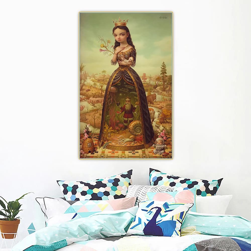Mark Ryden " The Creatrix " Canvas Art Oil painting Artwork Picture Print Poster Modern Wall Decor Home Bedroom Decoration