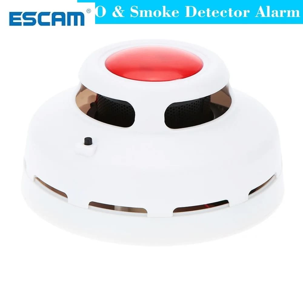 Combinazione 2 in 1 monossido di carbonio e allarme fumo rilevatore di CO e fumo allarme di sicurezza domestica