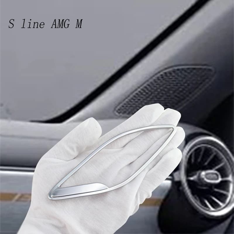 Car Styling Porta Anteriore A Pilastro Altoparlanti Copertura Adesivi Trim Per Mercedes Benz Classe A W177 V177 A180 Accessori Per Interni Auto